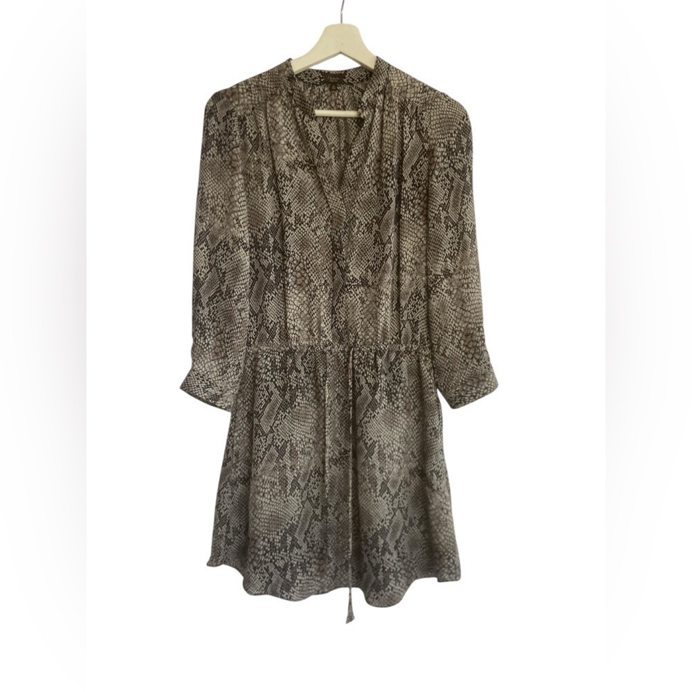 Aritzia Babaton Bennett Snake Print Silk Dress Size XS